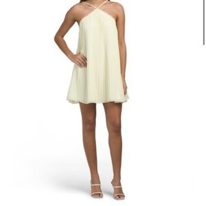 French Connection Sunburst Halter Mini Dress